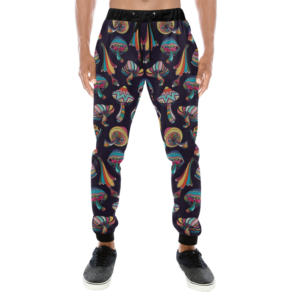 Colorful mushroom pattern Unisex Casual Sweatpants