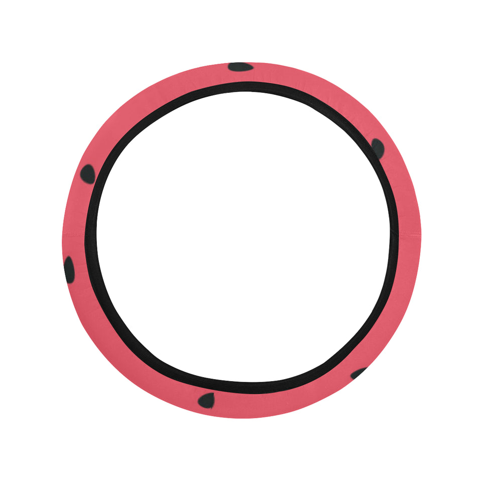 watermelon texture background Car Steering Wheel Cover