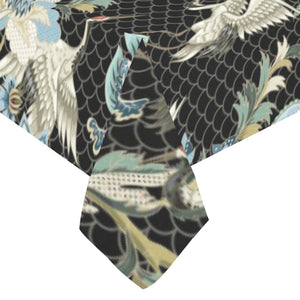 Japanese crane ornament elements Tablecloth