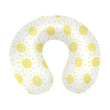 hand drawn sun pattern U-Shaped Travel Neck Pillow