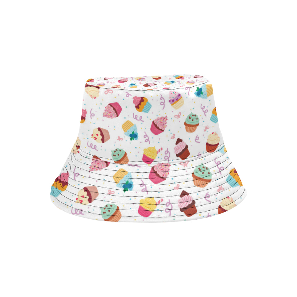 Cake cupcake design pattern Unisex Bucket Hat