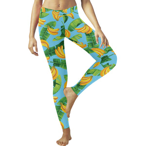 banana leaves banana design pattern Women's Legging Fulfilled In US