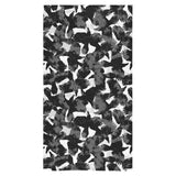 Crow illustration pattern Bath Towel