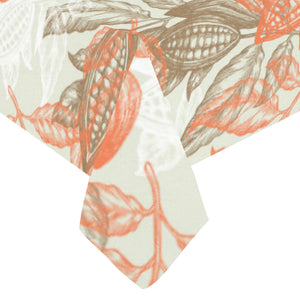 Cocoa beans Cocoa tree pattern Tablecloth