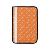 Engine Piston Orange Background Pattern Print Desi Car Seat Belt Cover