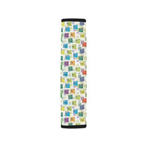 Chemistry Periodic Table Pattern Print Design 05 Car Seat Belt Cover