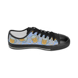 Beer pattern Kids' Boys' Girls' Low Top Canvas Shoes Black