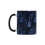 Blue Theme guitar pattern Morphing Mug Heat Changing Mug