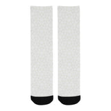 arabic white pattern Crew Socks