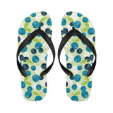 blueberry flower pattern Unisex Flip Flops