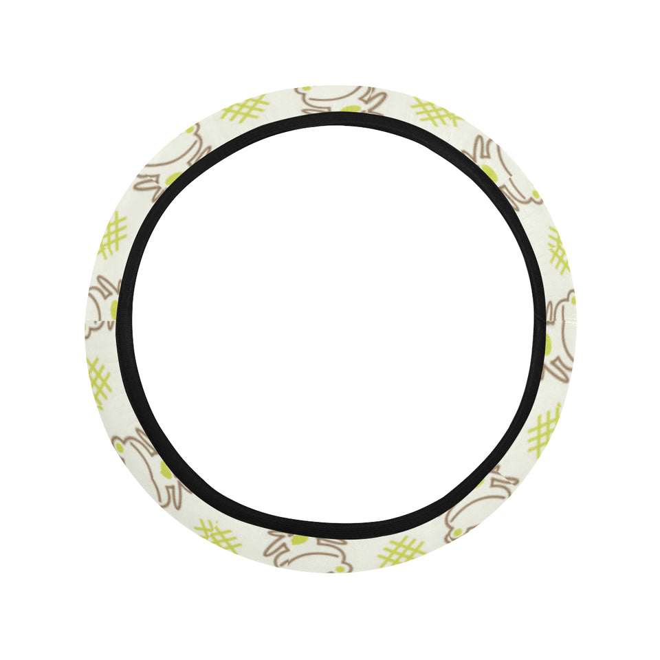 Cute cartoon frog baby pattern Car Steering Wheel Cover