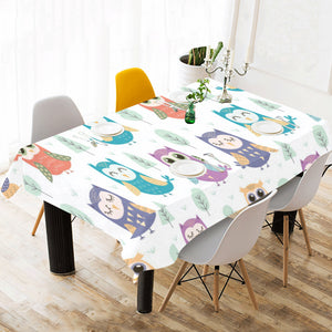Cute owl pattern Tablecloth