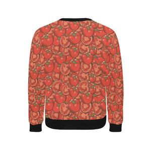 Red Tomato Pattern Men's Crew Neck Sweatshirt