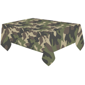Dark Green camouflage pattern Tablecloth