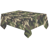 Dark Green camouflage pattern Tablecloth