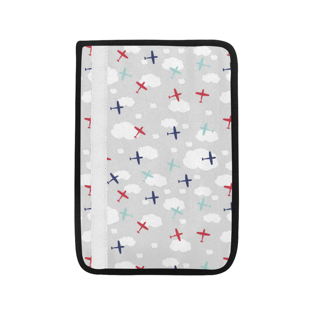 Airplane cloud grey background Car Seat Belt Cover