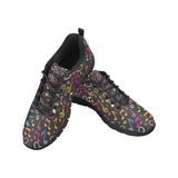 Music Notes Pattern Print Design 02 Men's Breathable Sneakers ( Model 055)