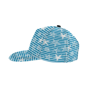 Starfish blue blackground All Over Print Snapback Cap