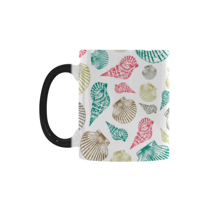 Colorful shell pattern Morphing Mug Heat Changing Mug