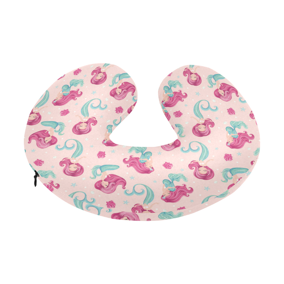 Cute little mermaid pattern U-Shaped Travel Neck Pillow