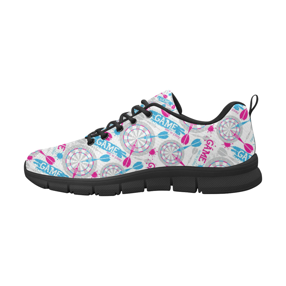 Darts Pattern Print Design 01 Men's Breathable Sneakers ( Model 055)