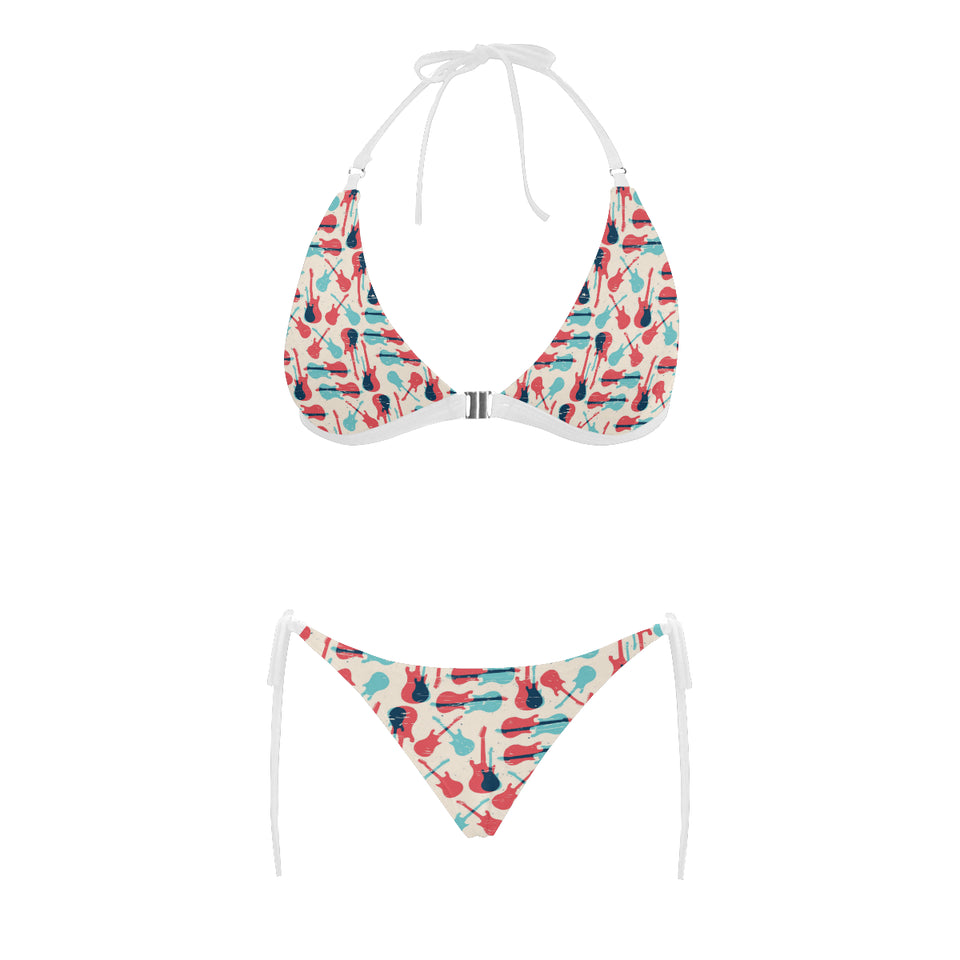 Red Blue guitar pattern Sexy Bikinis Two-Piece Swimsuits