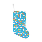 Rainbows Sky Clouds Pattern Christmas Stocking