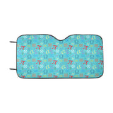 Math Pattern Print Design 02 Car Sun Shade