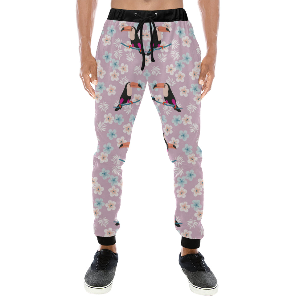 Beautiful toucan flower leaves Unisex Casual Sweatpants