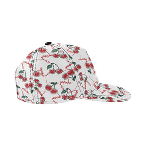 Hand drawn cherry pattern All Over Print Snapback Cap