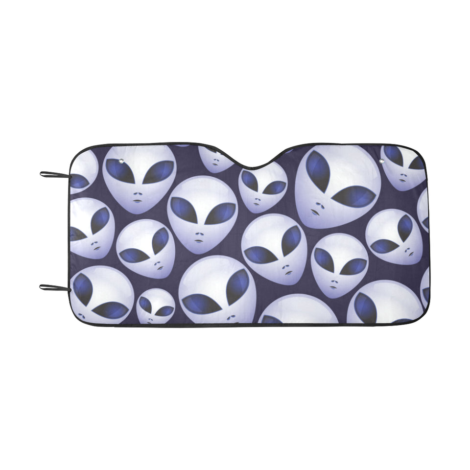 Alien Pattern Print Design 01 Car Sun Shade