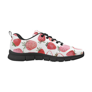 watercolor hand drawn beautiful strawberry pattern Women's Sneaker Shoes