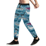 Whale design pattern Unisex Casual Sweatpants