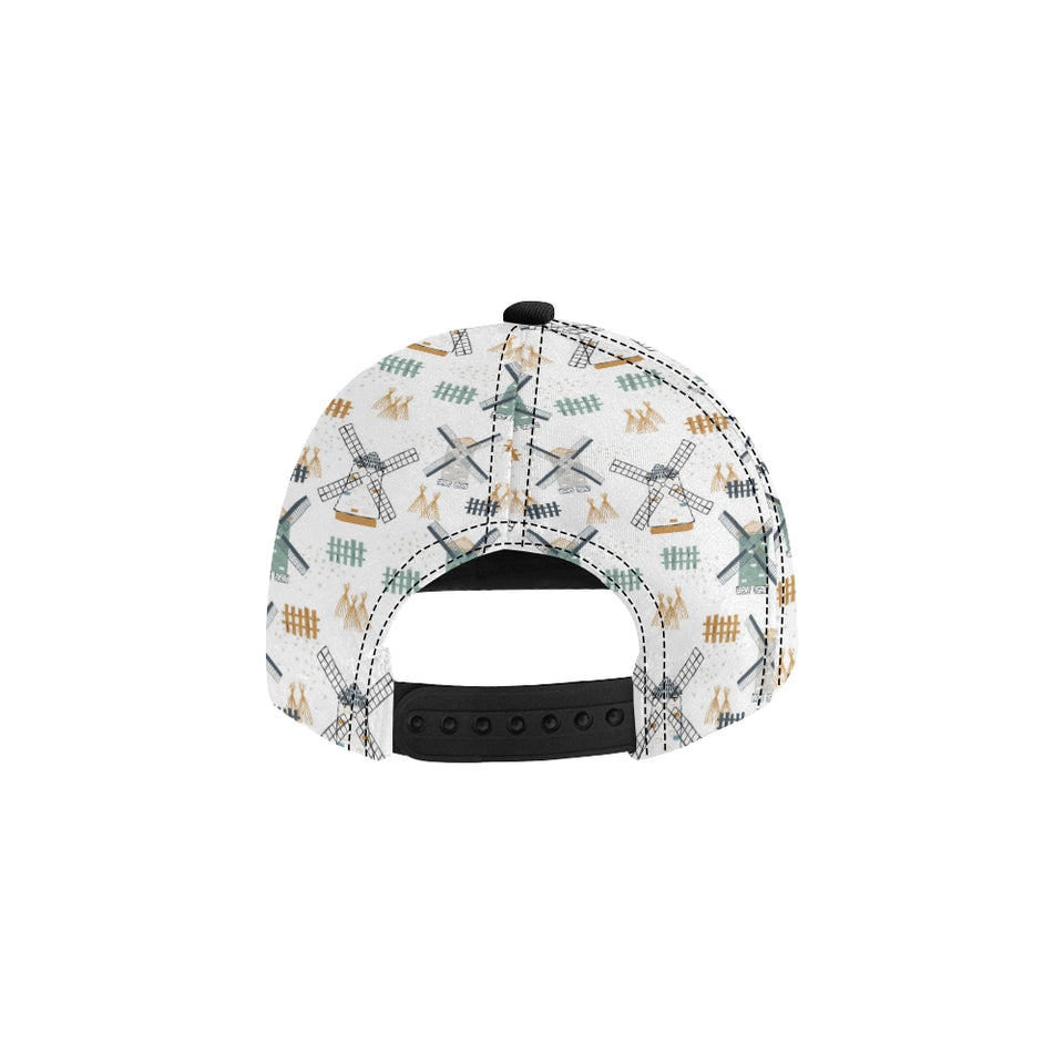 windmill pattern All Over Print Snapback Cap