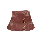 Fancy Carp red background Unisex Bucket Hat