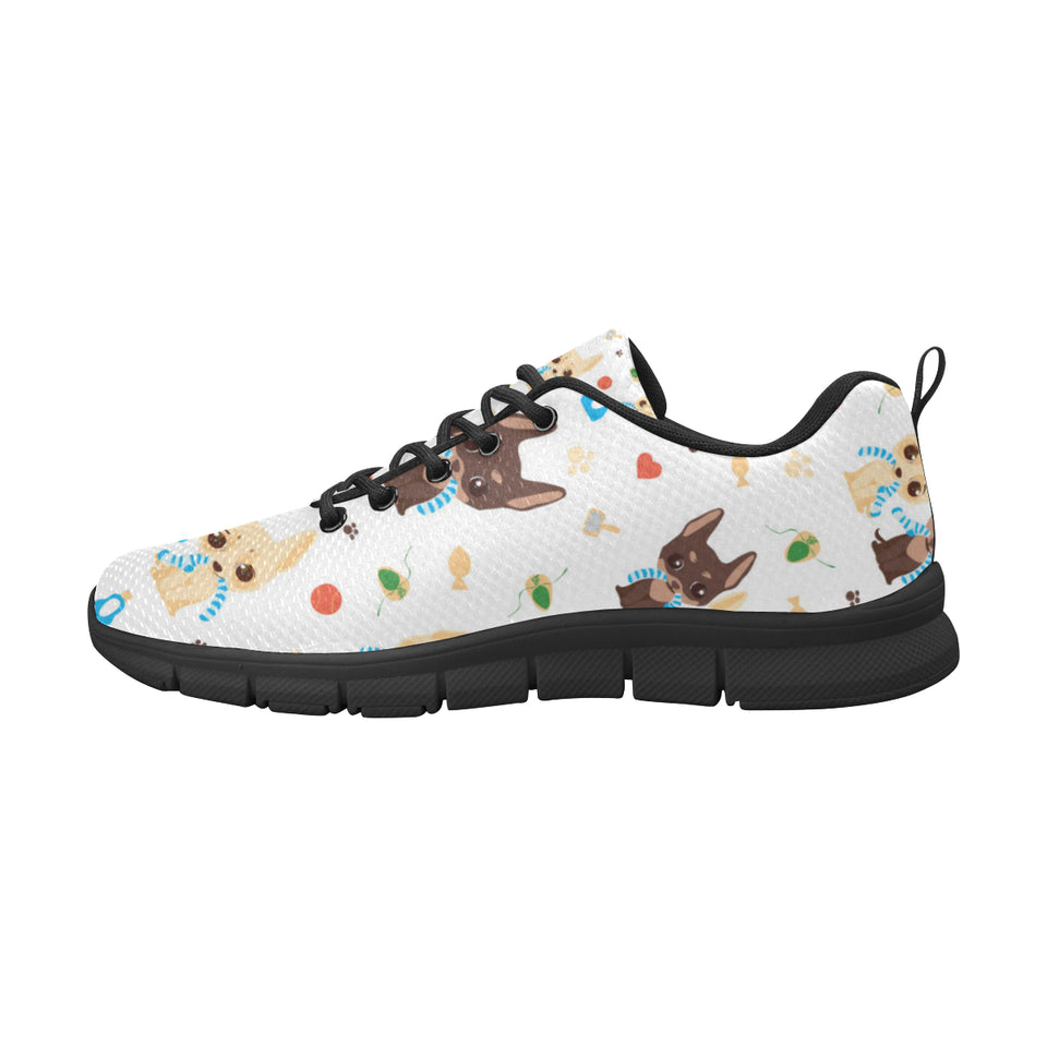Cute Chihuahua dog pattern Men's Sneaker Shoes