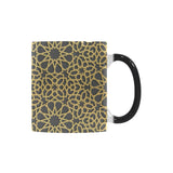 arabic star gold pattern Morphing Mug Heat Changing Mug