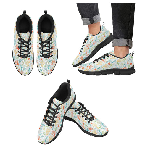 Coral Reef Pattern Print Design 02 Men's Breathable Sneakers ( Model 055)