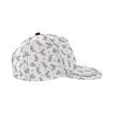 Watercolor cute rabbit pattern All Over Print Snapback Cap