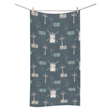 windmill tree pattern Bath Towel