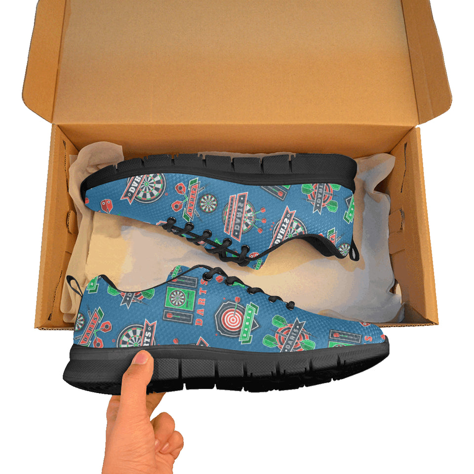 Darts Pattern Print Design 02 Men's Breathable Sneakers ( Model 055)
