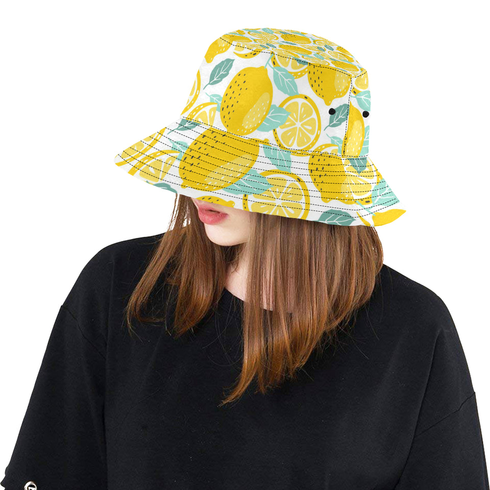 lemon design pattern Unisex Bucket Hat