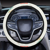 Bicycle Pattern Print Design 05 Car Steering Wheel Cover