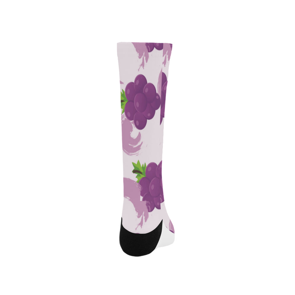 Cute Grape pattern Crew Socks