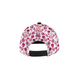 pink sketch tulip pattern All Over Print Snapback Cap