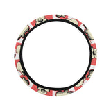 Popcorn Pattern Print Design 05 Car Steering Wheel Cover