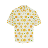 oranges leaves pattern Men's All Over Print Hawaiian Shirt
