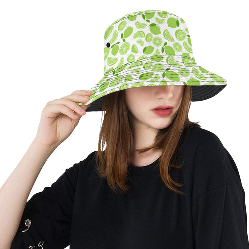 Lime design pattern Unisex Bucket Hat