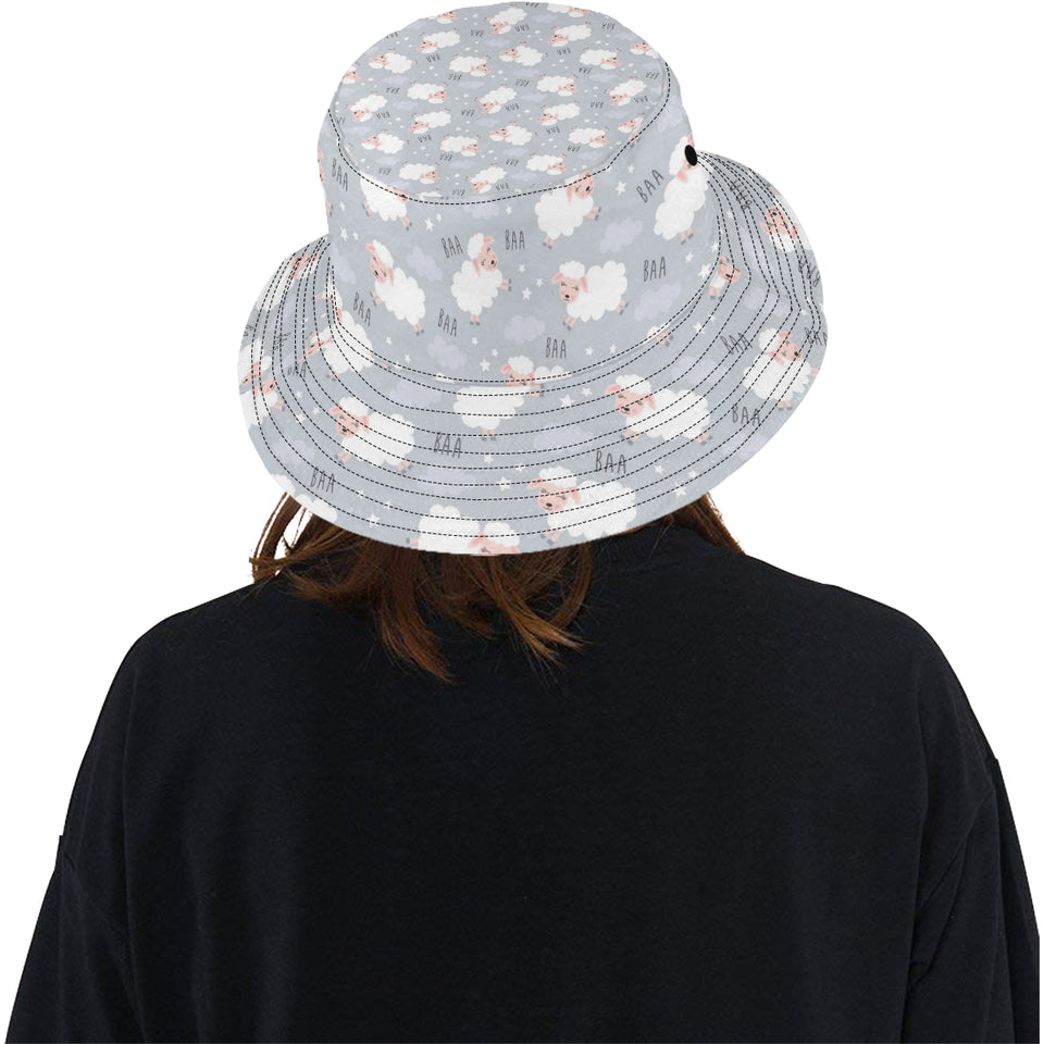 Sweet dreams sheep pattern Unisex Bucket Hat