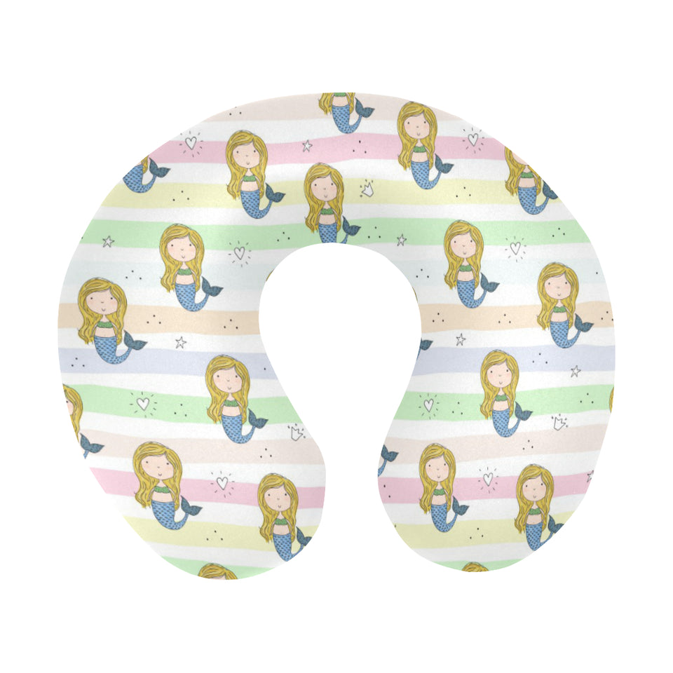 Cute hand drawn mermaid U-Shaped Travel Neck Pillow